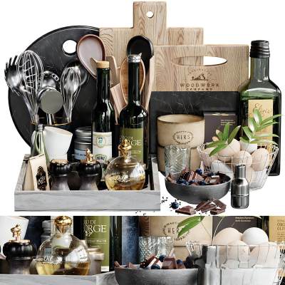 现代砧板调味瓶厨房用品